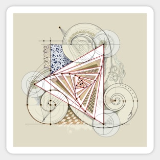 Magic geometry Sticker